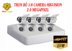 TRỌN BỘ 1-8 CAMERA HDTVI HIKVISION 2MP  ( Gói 3 cam) TRỌN BỘ 1-8 CAMERA HDTVI HIKVISION 2MP  ( Gói 3 cam)