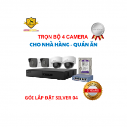TRỌN BỘ CAMERA HIKVISION 2MP CHO NHÀ HÀNG - QUÁN ĂN (GÓI SILVER 04) TRỌN BỘ CAMERA HIKVISION 2MP CHO NHÀ HÀNG - QUÁN ĂN (GÓI SILVER 04)