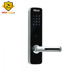 Khóa cửa chính PHGLock KR7155 (Bạc,Bạc app ; Vàng-đen/ Vàng-đen app )