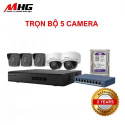 ĐỔI MỚI 5 CAMERA IP HIKVISION 2MP ( GÓI THẦN ĐÈN IP5 )