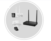 Combo 1 camera thân trụ + 1 camera bán cầu DS-J142I(STD)/NKS422W02H